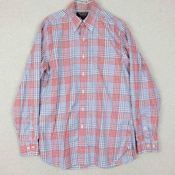 Brooks Brothers Other - Brooks Brothers Shirt Mens Medium Red White Blue Country Slim Egyptian C…